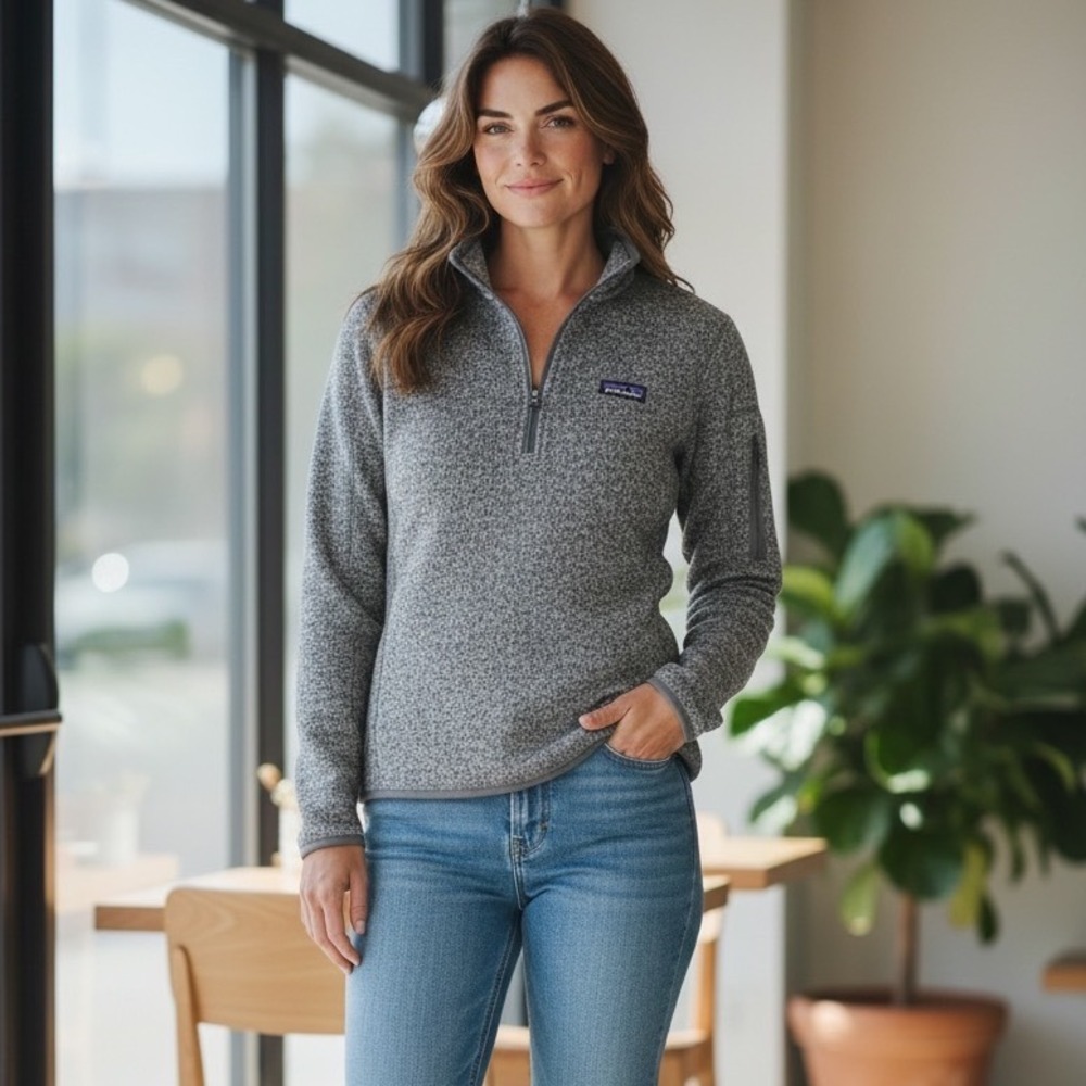 Patagonia Better‎ Sweater Fleece Pullover Quarter Zip Cozy Athletic Warmcore S